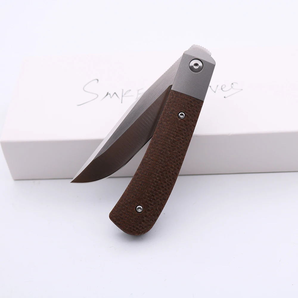 Быстрая доставка ножи SMKE охотничий складной нож с передней флиппером D2 лезвие