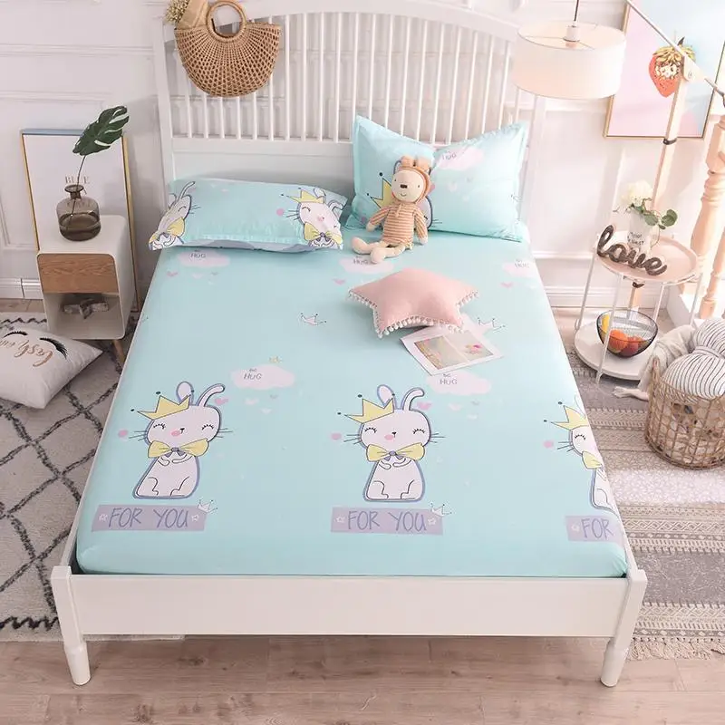 Постельное белье Простыня из эластичной резины матрас замороженная Эльза и Анна