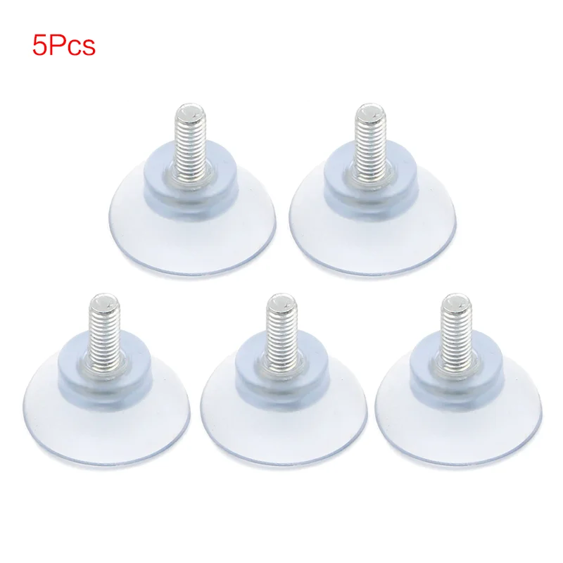 

5/10Pcs M6/M8 Screw Rubber Suction Cup Transparent Sucker Plastic Hooks for Glass Table Tops Storage Tool Sucker Hooks
