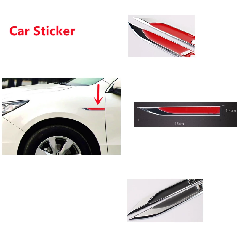 

1 Pair Car Aluminium Alloy Stickers Case for R Ford VW SKODA VOLVO BUICK for Toyota LR Cadillac JEEP Honda Car Emblem Stickers