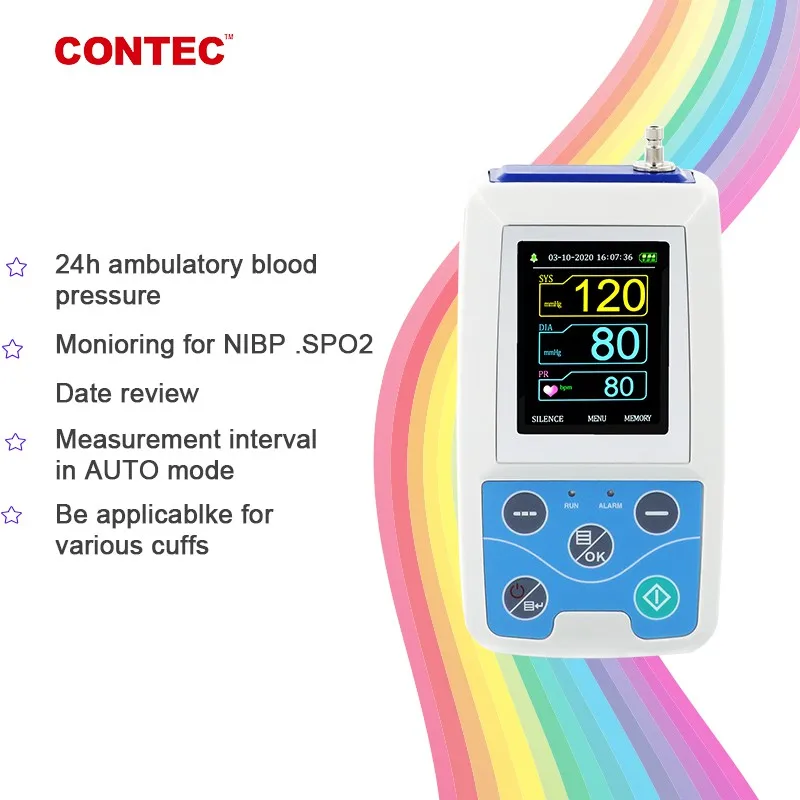 CONTEC 24 часа Амбулаторный монитор кровяного давления Холтеру ABPM50 Softare (скачать в