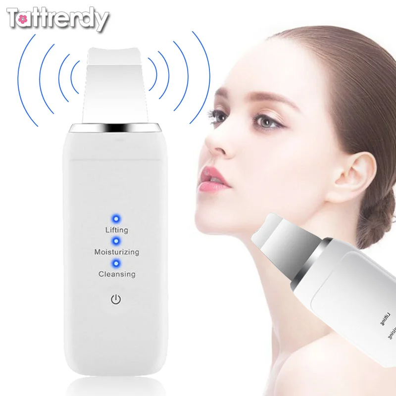 Многофункциональный инструмент для очистки ультразвуковой скруббер кожи