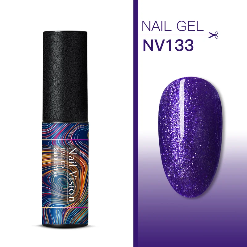 Nail Vision 5 мл УФ-набор гель-лаков для ногтей блестки замачиваются долговечный Гель-лак для ногтей маникюрный лак - Цвет: S06728