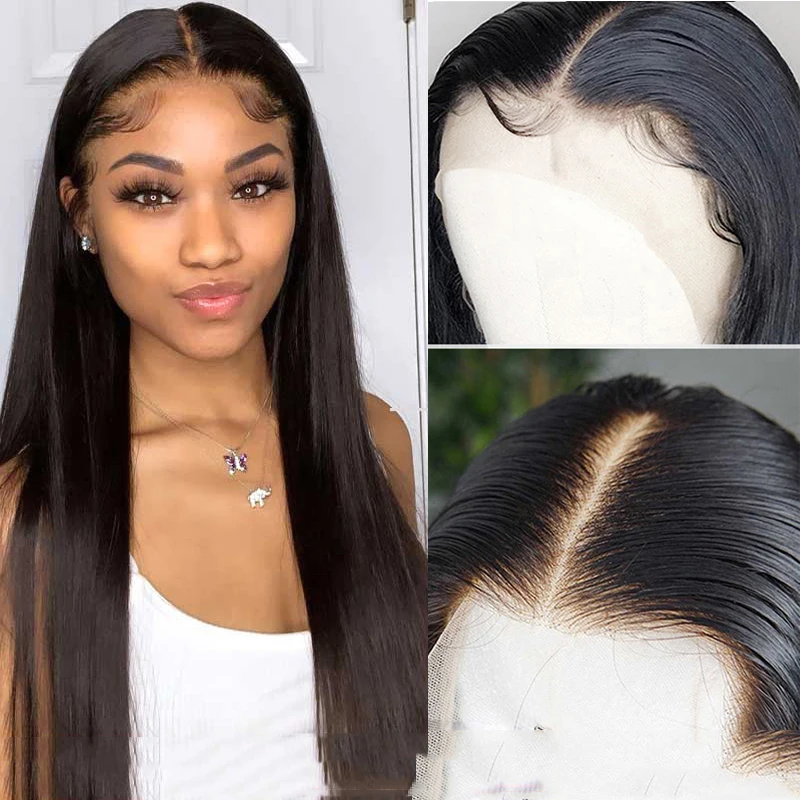 IWISH Hair 13x4 парики из человеческих волос на сетке спереди малазийские волосы с
