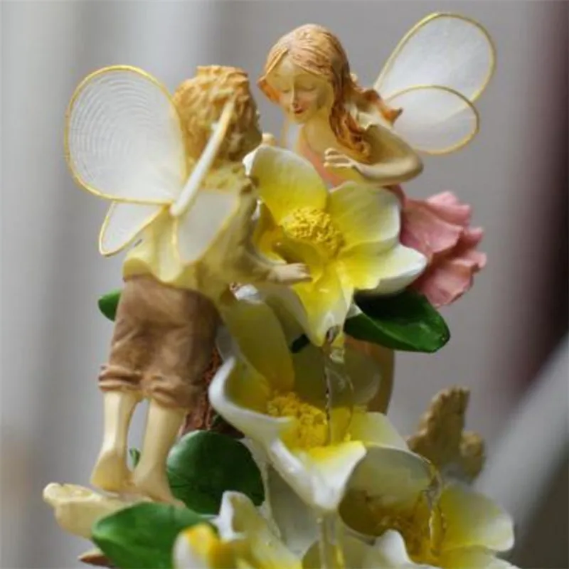 Полимерный парный ангел Европейская водная проекция домашнее украшение фэн шуй