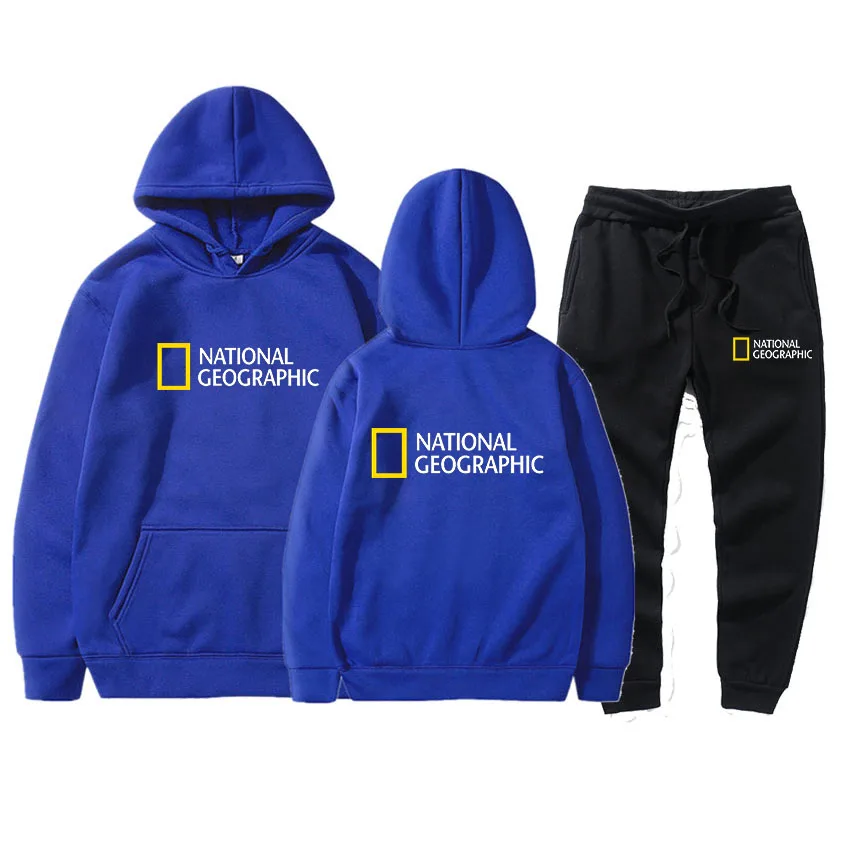 

Men Winter Fleece tracksuit Women suit Sweatshirt Sets Casual Hoodies men Jogger fashion Brand pullover black sports suit