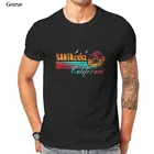 Мужская Пляжная футболка с изображением Калифорнии, Санта Круз, Океанский берег, розовая, в стиле хип-хоп, 86786