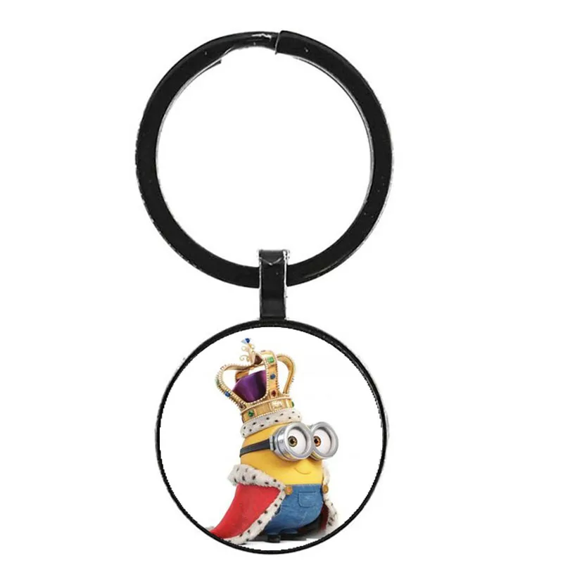 31 Despicable Me Minion Action Movie Glass Cabochon Keychains for Kid - Цвет: 31