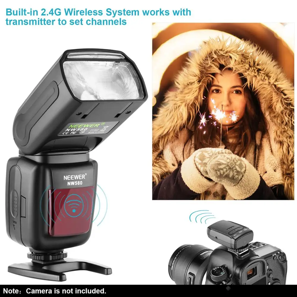Беспроводная вспышка Neewer Speedlite для Canon Nikon Sony Panasonic Olympus Fujifilm и других DSLR-камер со
