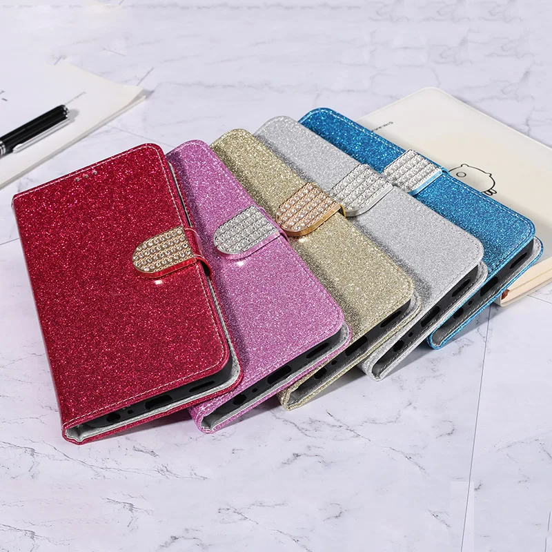 Luxury Glitter Diamond Flip Leather Wallet Phone Case For Oppo K3 A77 A79 Neo 5 7 9 F15 Mirror 5 phone cover