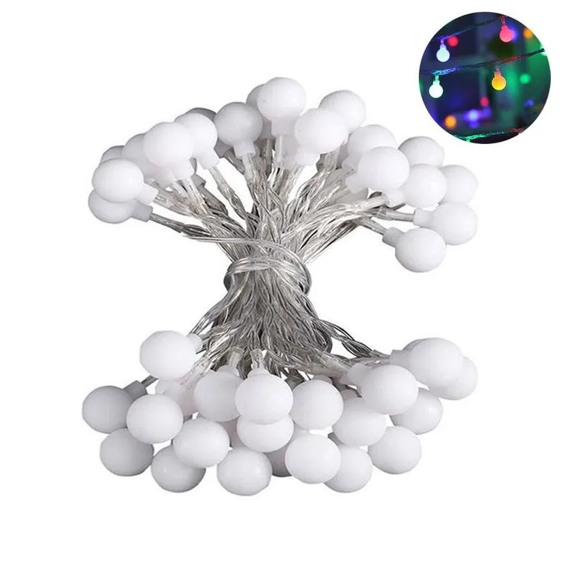 

10m 100 Led British Plug Round Light String Berry Ball Fairy Light Waterproof For Christmas Tree Wedding Home Indoor Decoration