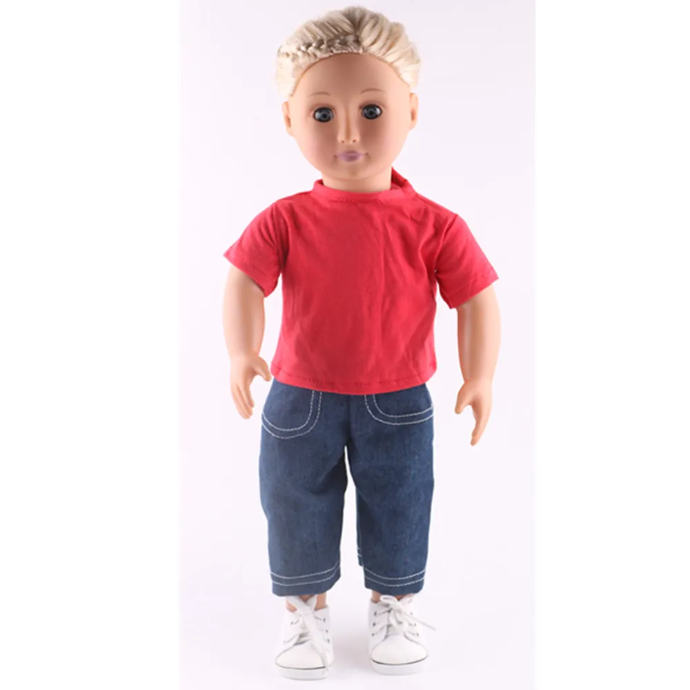 

Doll Clothes T-shirt Solid Color For 16-18 Inch Doll & 43 cm Born Baby Doll & Nenuco,Our Generation,bebe Reborn,Toys For Girls