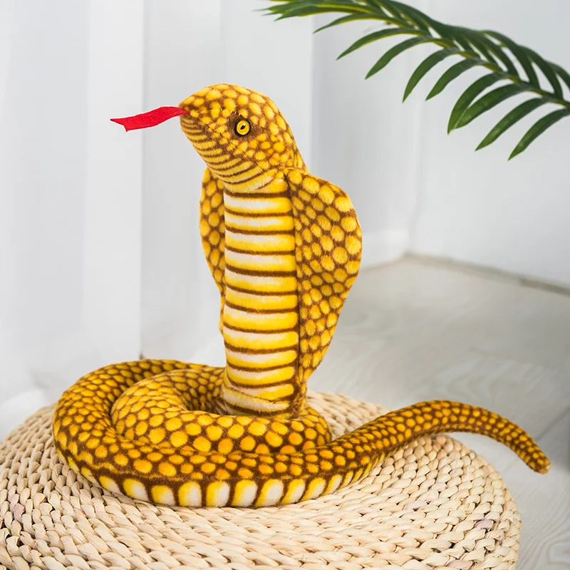 Мультяшная мягкая имитация змеи кобры боа манба плюшевая игрушка подарок для