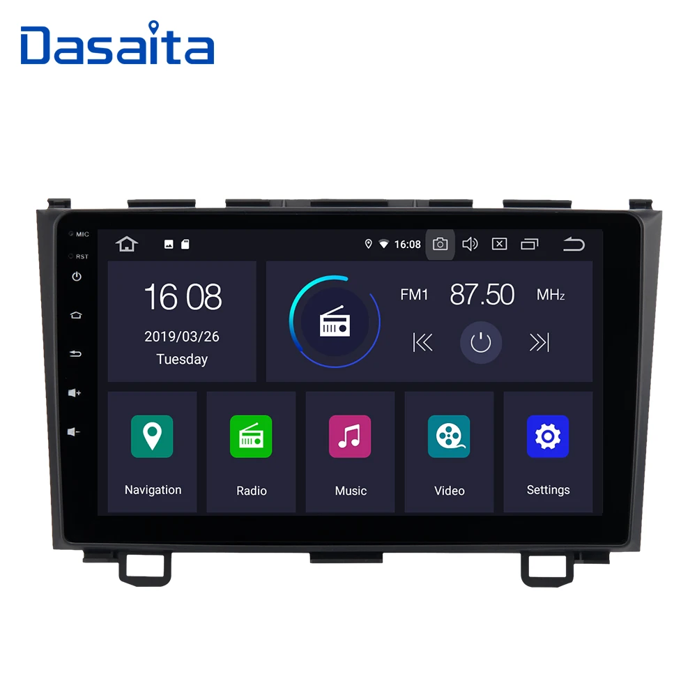 Dasaita радио автомобиля Android 9,0 стерео навигации gps для Honda CRV 2008 2009 2010 2011 с " ips экран зеркалирование Функция