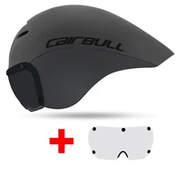 cairbull 2 lens cycling helmet racing magnetic goggles helmet triathlon time trial bike helmet pneumatic tt road bicycle helmet