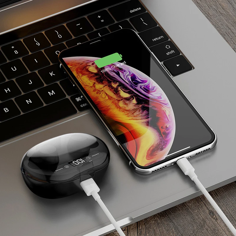 Arlado C8S TWS Bluetooth V5.0 Беспроводные наушники с сенсорным управлением 2000 мАч