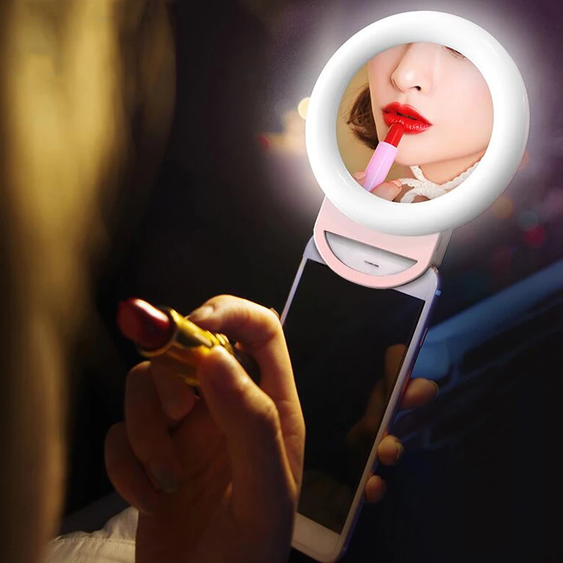 Светодиодный косметическое зеркало мобильный живое кольцо светильник