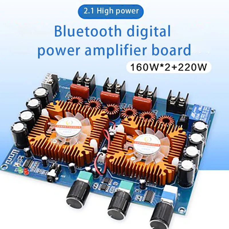 

XH-A128 Digital Power Amplifier Board TDA7498Ex2 160Wx2+220W High-Power Dual-Channel Bluetooth Power Amplifier Board