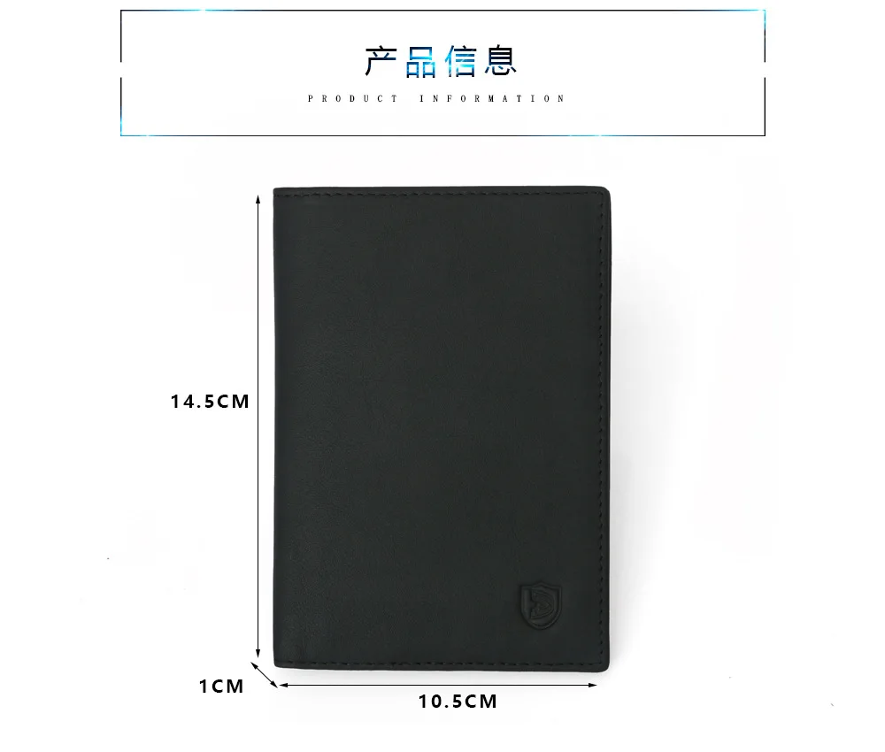 

BISON DENIM Genuine Leather Passport Cover RFID Blocking For Travel Passport Holder Wallet Card Holder Organizer Case Men Women