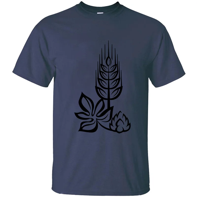 Мужская футболка с круглым вырезом и принтом пива для мужчин однотонная Новое