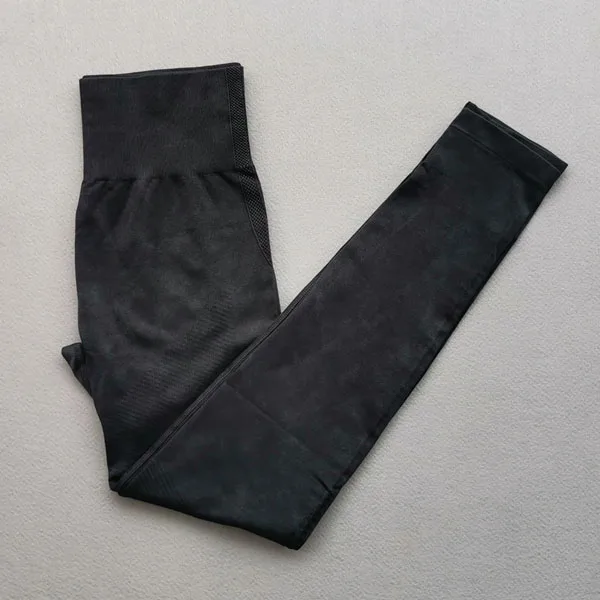 Black pants Бесшовный комплект для йоги, женская одежда для фитнеса, спортивный бюстгальтер с высокой талией, леггинсы для спортзала, женские спортивные костюмы из 2 предметов - Цвет: Black pants