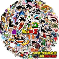 100pcs cartoon decor stickers for anime kid water bottles pvc waterproof laptop skateboard kwaii phone car stickers aesthetic