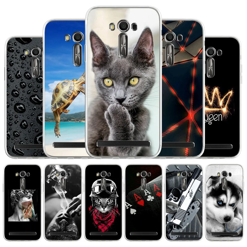 

Case For Asus Laser 2 ZE550KL Case Silicone Soft Cover For Zenfone2 Laser ZE551KL Cover Phone Case 2Laser 2 Laser Z00LD 5.5''