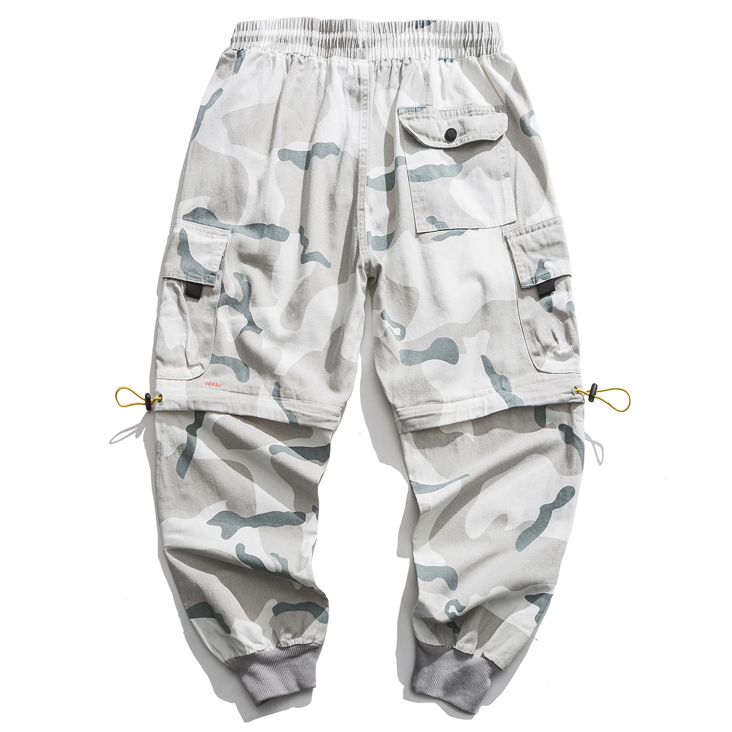 Повседневные джинсы с множеством карманов модная уличная одежда в стиле пэчворк