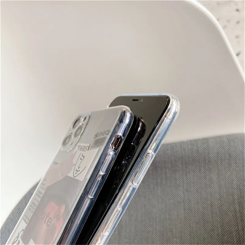 

Soft Silicone 3D Transparent Cute Cartoon for iphone xr case 11 12 Pro Max X XS Max 5 5S SE 2020 7 8 6 6S Ultra Thin Phone Cover