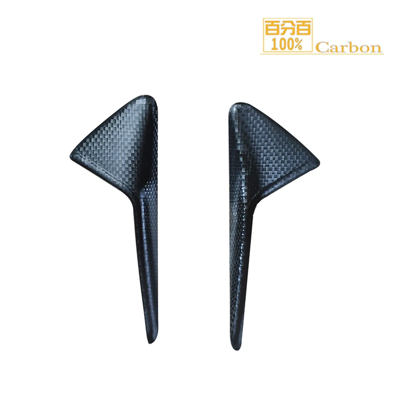 

Carbon 2pcs Side Fender Camera Vent Cover For Tesla Model Y 2020 + Carbon Air Vent Hood Decoration Trim
