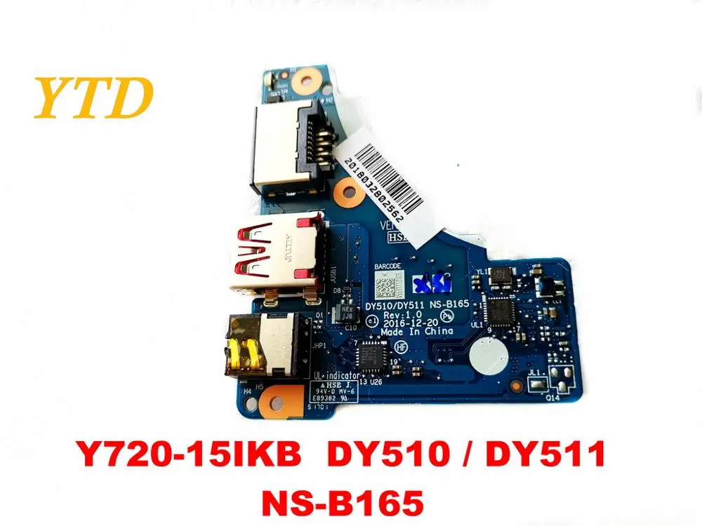 Оригинальный Для Lenovo Y720 15IKB USB плата аудио DY510 DY511 NS B165 испытанное хорошее