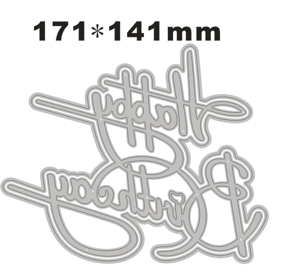 

New 2022 Shadow Happy Birthday Metal Cutting Dies for DIY Scrapbooking and Card Making Cake Topper Decorative Embossing Craft