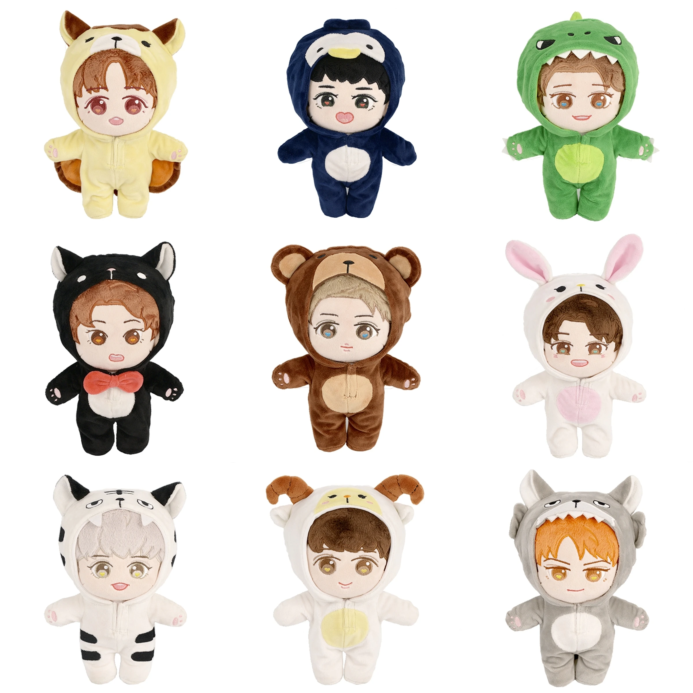 EXO плюшевая кукла BAEKHYUN CHEN KAI LAY SEHUN D.O. CHANYEOL SUHO XIUMIN корейские поп-звезды поддержка