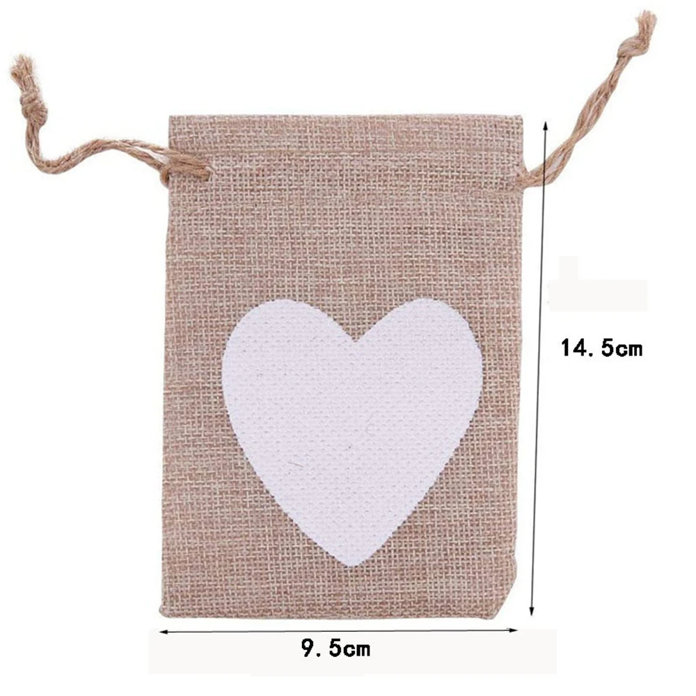 

Jewelry Burlap bags Wedding Favor 9.5*14.5CM Burlap Jute Sack Candy Bag