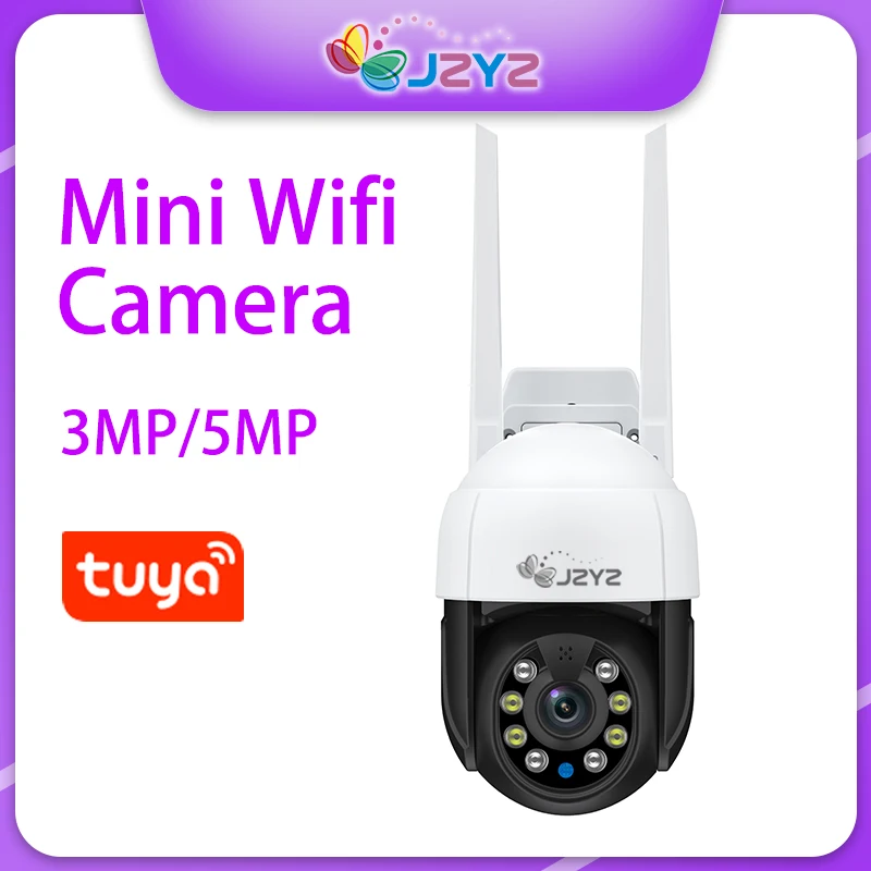 Мини камера JZYZ Tuya беспроводная водонепроницаемая с поворотом на PTZ|Камеры