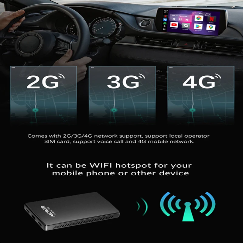 Беспроводной Carplay Ai Box Car 8-ядерный 4 + 64G Аудио навигация для Porsche Panamera Macan Cayenne 911 718