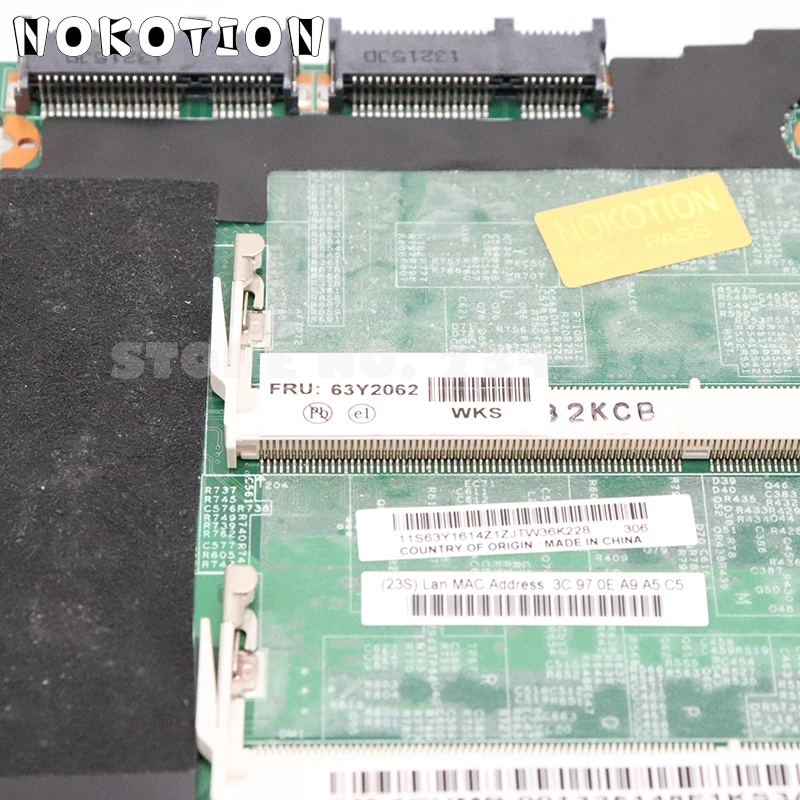 nokotion 63y2062 48 4cv01 021 for lenovo thinkpad x201 laptop motherboard i5 520m cpu ddr3 full test free global shipping