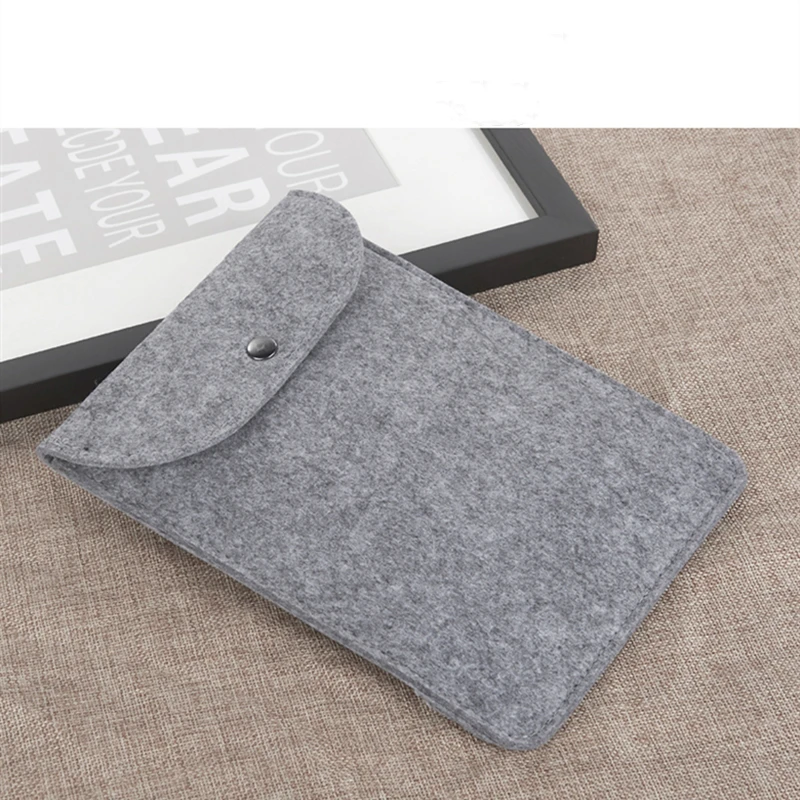

Metal buttons Sleeve Bag Case For iPad mini 4 5 Air 1 2 3 10.2 2019 For iPad Pro 10.5 9.7 2017 2018 Wool Felt Fabric Tablet case