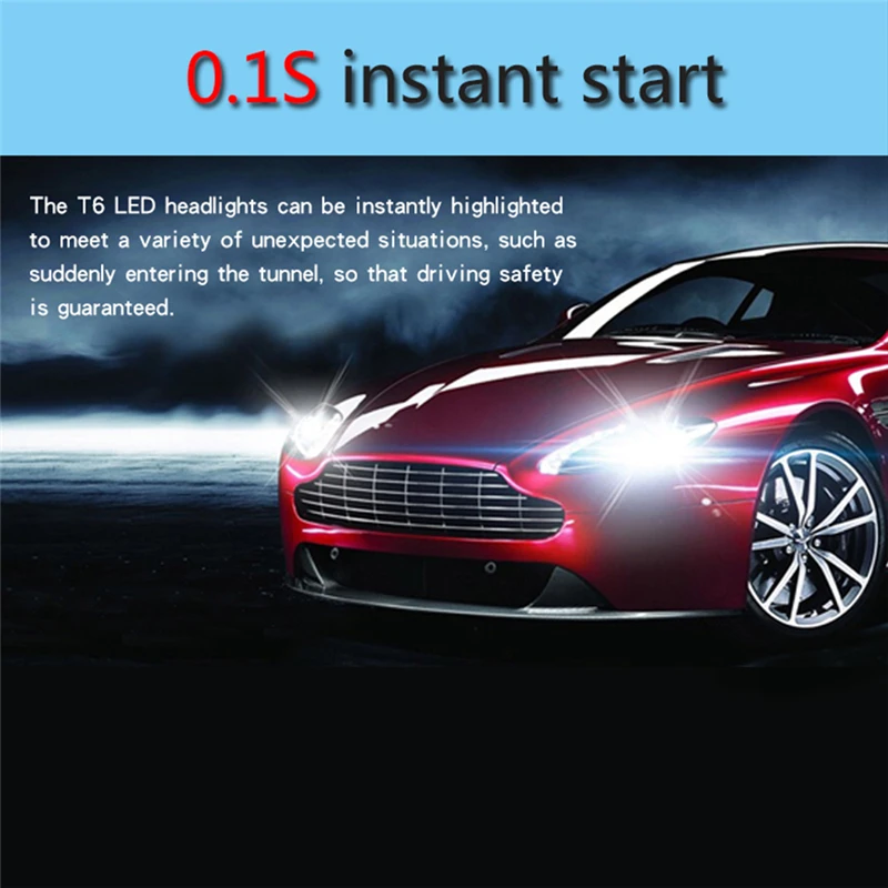 T6 светодиодные фары H11/H1/H4/H7 автомобильные фары 60 Вт 10000lm 3000 K/4300 K/6000 K 3 цвета лампы Автомобильные противотуманные фонари 9-18V