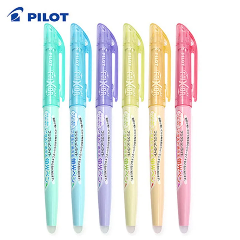 6 light colours 6 шт./лот пилот SFL-10SL стираемый маркер флуоресцентная ручка 6 мягких цветных чернил, письменные принадлежности Офисная и школьная принадлежности - Цвет: 6 light colours
