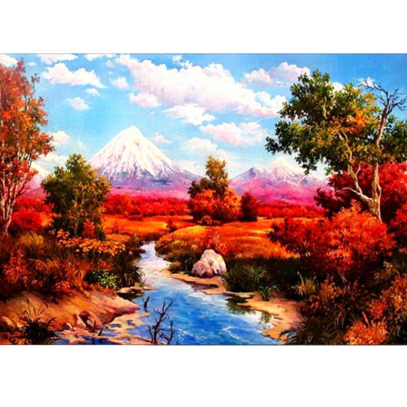 

Алмазная живопись 5D 1 шт., мозаичный узор, пейзаж ручной работы, искусство, роспись стразами, мебель, декоративная стена для творчества