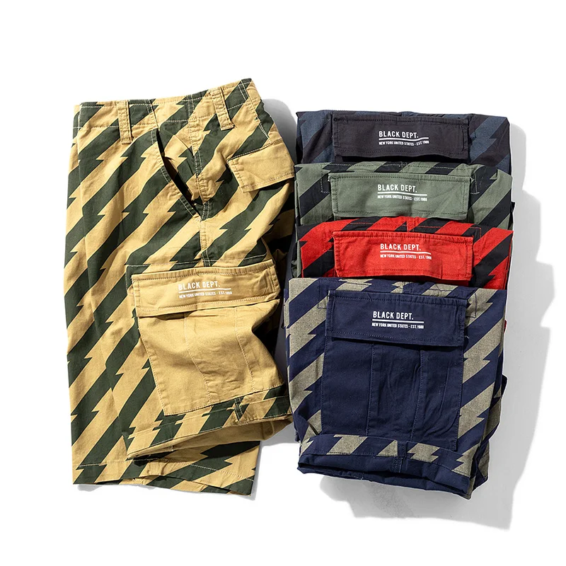 

New Summer Men's Camo Cargo Shorts Cotton Military Camouflage Male Jogger Board Short Pants Men Brand Clothing Outwear
