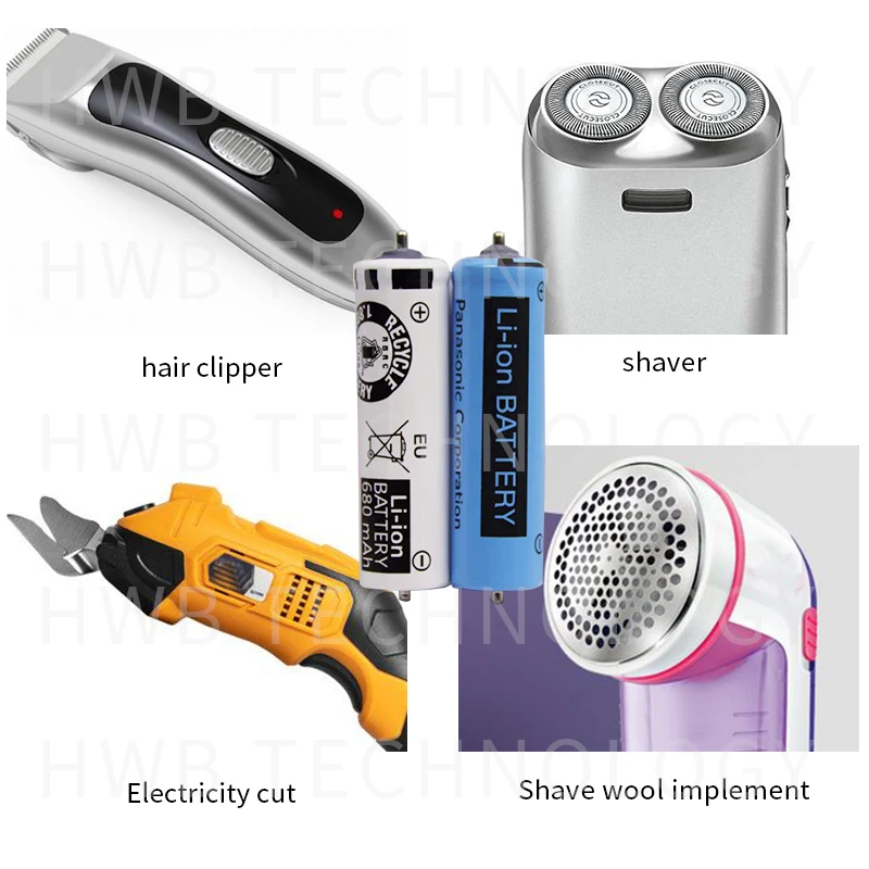 2 шт./лот электробритва Эпилятор массаж литий-ионная аккумуляторная батарея для
