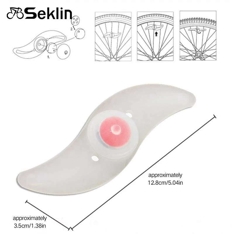 Велосипедный светящийся спицевый светильник мигающий светодиодный