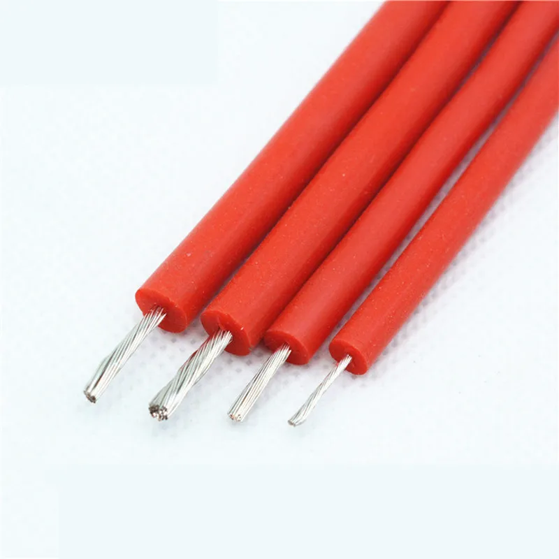 Fio de Alta Tensão 18 17 Awg 5kv 10kv 15kv 20kv Silicone Único Núcleo 10 Metros 11 20 Awg 13 16 Awg Fio de Ignição do Carro