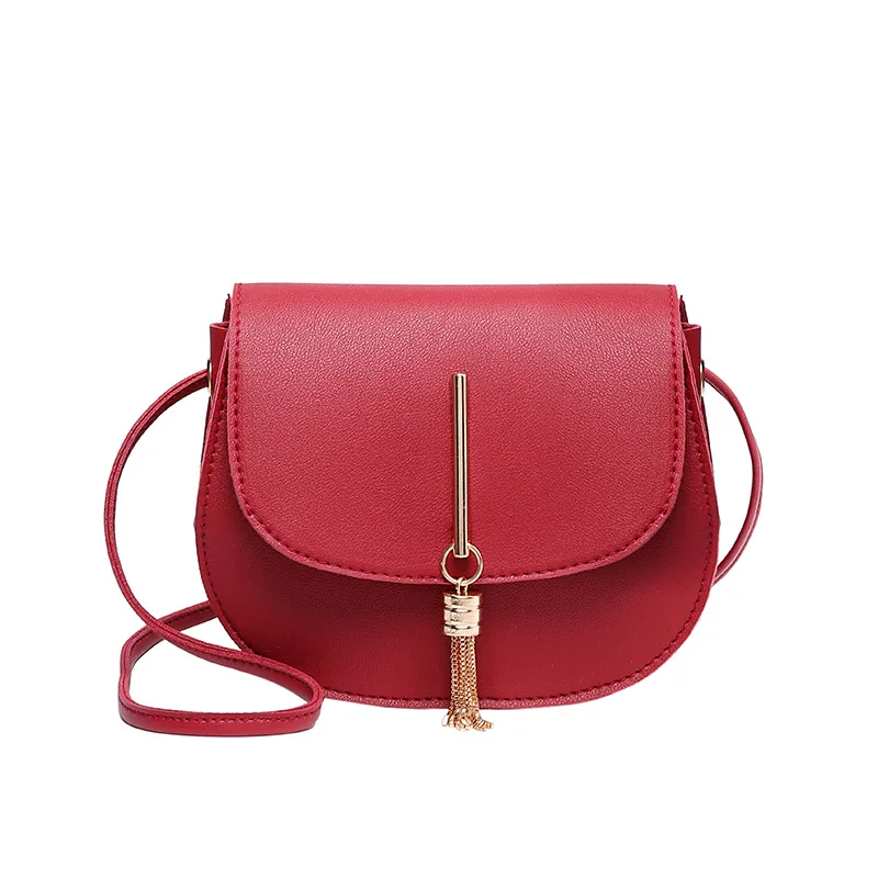 

Fashion Tassel Women Crossbody Bag PU Leather Small Flap Messenger Bag for Ladies Sling Bag Mobile Phone Wallet Handbags Bolsa