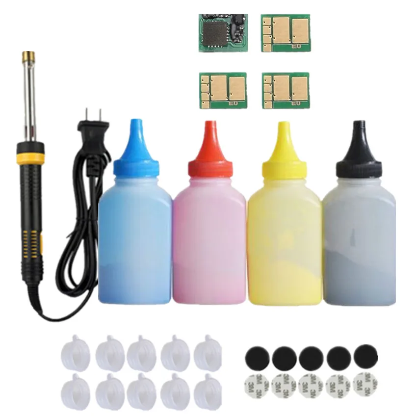 Набор инструментов для заправки тонера + 4 чипа картриджа HP CF530A 205A hp Color LaserJet Pro 154