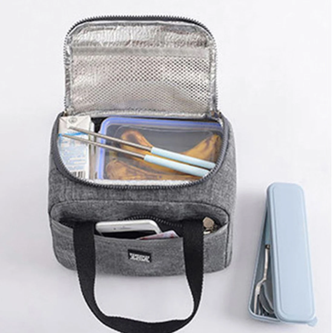 

Portable Lunch Bag New Thermal Insulated Box Tote Cooler Handbag Bento Pouch Dinner Container School Food Storage