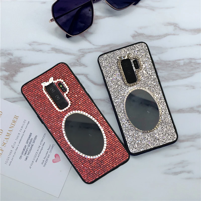 Защитный чехол S9plus для samsung galaxy s8 s9 plus s8plus 9s 9 9splus роскошный зеркальный бампер |