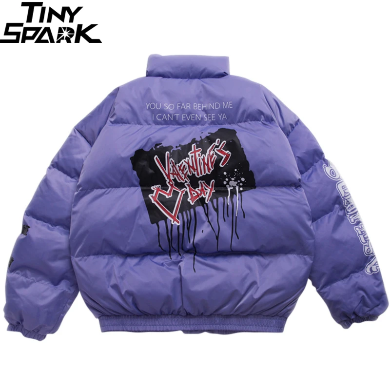 2019 куртка в стиле хип хоп парка готическом с принтом граффити уличная Мужская